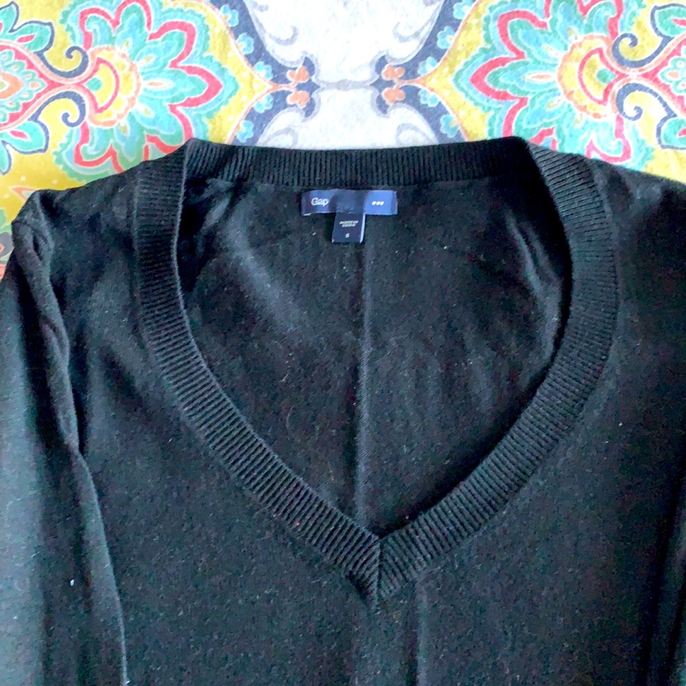 Black V-Neck Sweater
